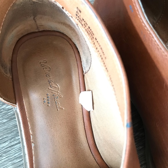 Brown side slit leather shoes - Picture 5 of 5